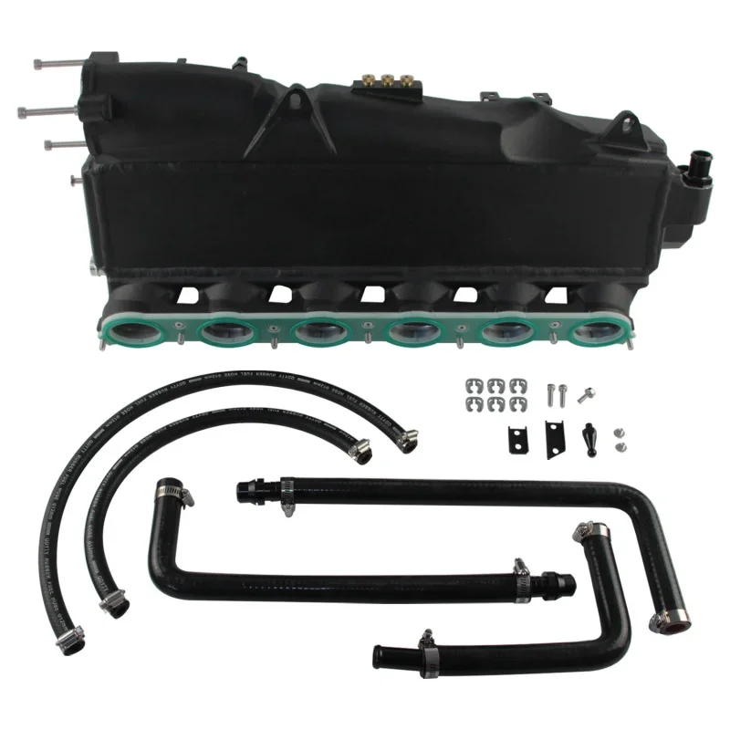 

For Gen 2 BMW B58 G-Series Charge Air Cooler Manifold M240i M340i M440i 3.0L Top Bar & Plate Intercooler Black CNC Aluminum