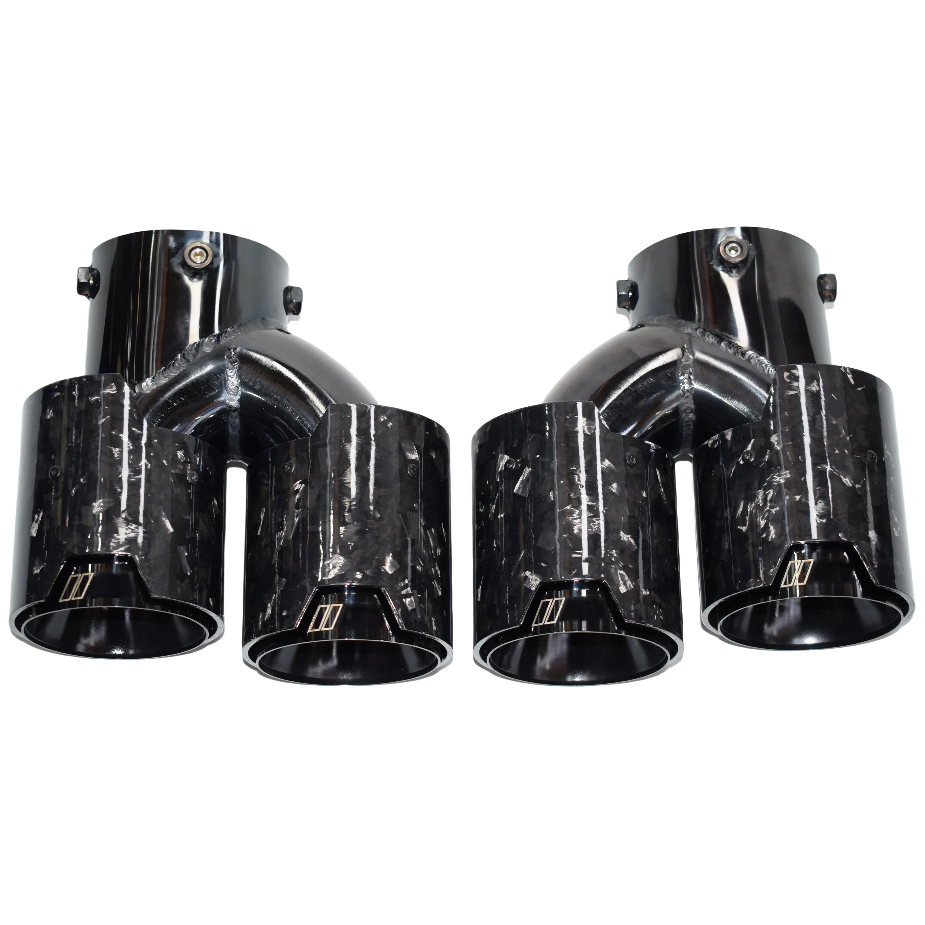 Exhaust Tip for M240 M340 M440 G20 G21 G23 G42 M Power 4 Outlet Forged Carbon Fiber Black Muffler Exhaust Pipe Tail Pipe