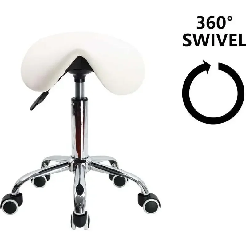

Foot Saddle Stool Cosmetology Shop Technician Spinning Lift Saddle Stool Dental Chairs Cadeira De Cabeleireira Profissional