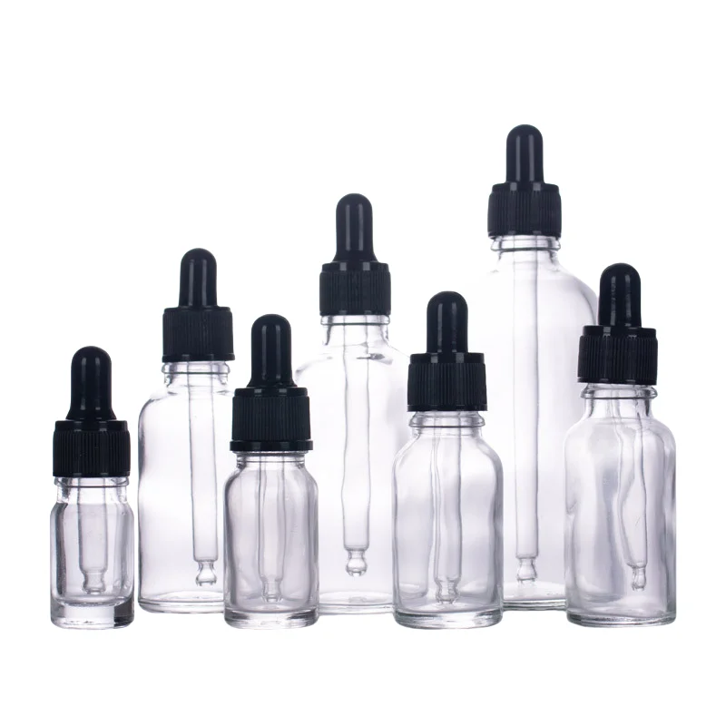 Glass dropper bottle