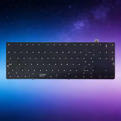 Geonworks Venom 80 MX Keyboard PCB Custom Hot Swap 78KHZ Key Scanning Rate 8KHz Polling Rate VIA Mechanical Keyboard Accessories