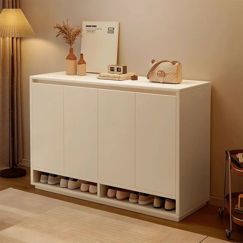 

Shoe Cabinet with 4 Doors Sideboards, 30 Pairs Shoe Storage Cabinet Modern Shoe Rack Organizer Cabinet for Entpway Storage Shelf