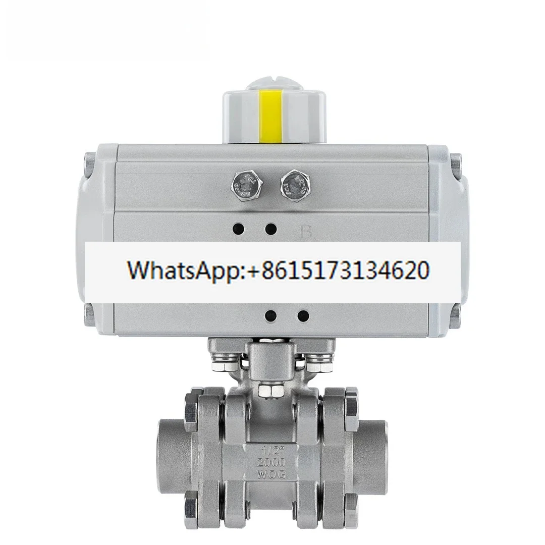 Pneumatic stainless steel anti-static medium pressure internal thread ball valve 2000WOG PN63 Q611F-63P