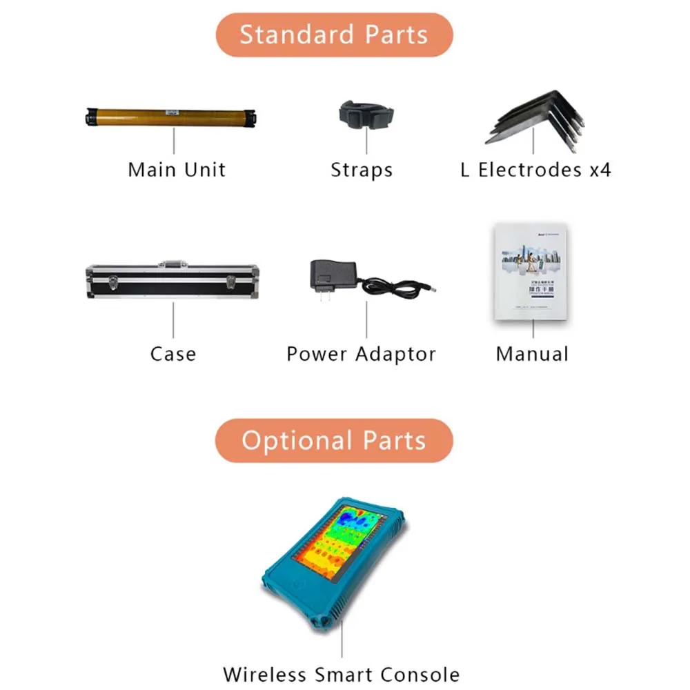 ADMT-3HT2 Groundwater Detector, Portable Water Detector, 2D/3D/slice Map, Capable of AI Analysis and Offline Measurement