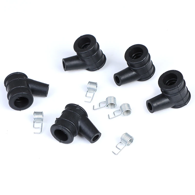 5Sets 2-Stroke Ignition Coil Cap With Springs Set For 45CC52CC58CC Chain Saw 52 chainsaw high-pressure cap