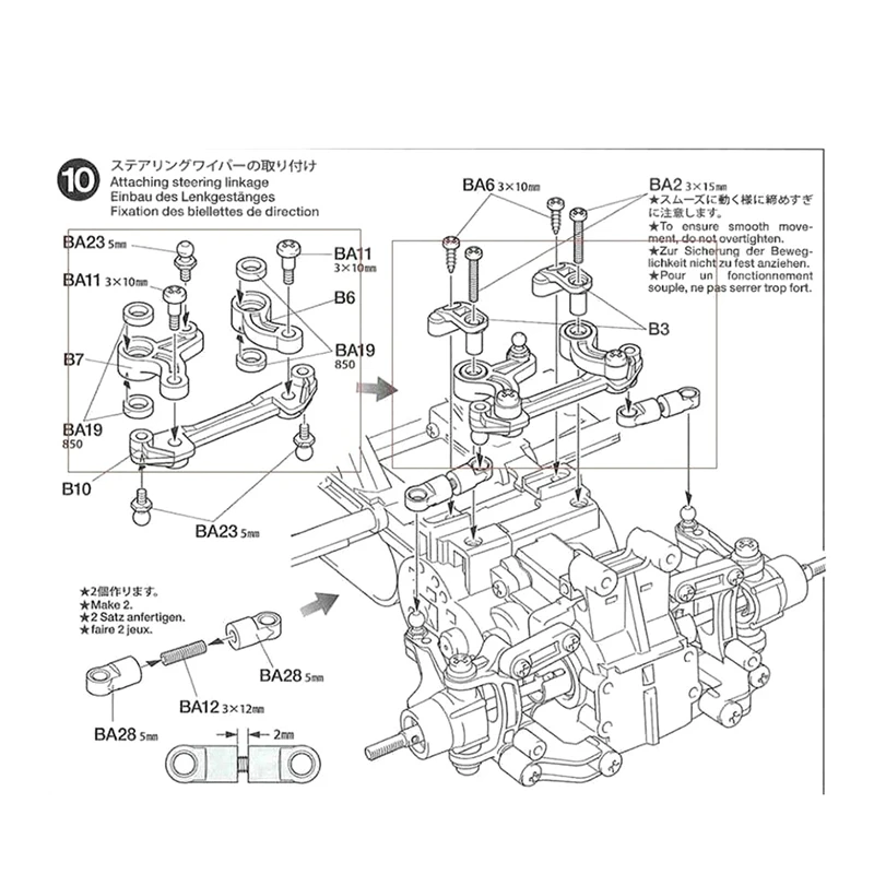 Hot Koop RC Auto Upgrade Steering Set Kit voor Tamiya M05 M06, M-05Pro, M-06Pro RC Auto Upgrade Accessoires