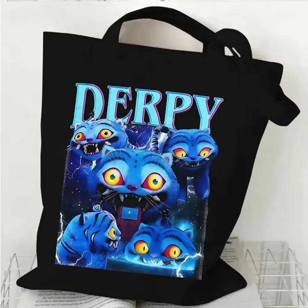 

KPop Demon Hunters Merch Tote Новые сумки на ремне с логотипом Унисекс Модная повседневная холщовая сумка