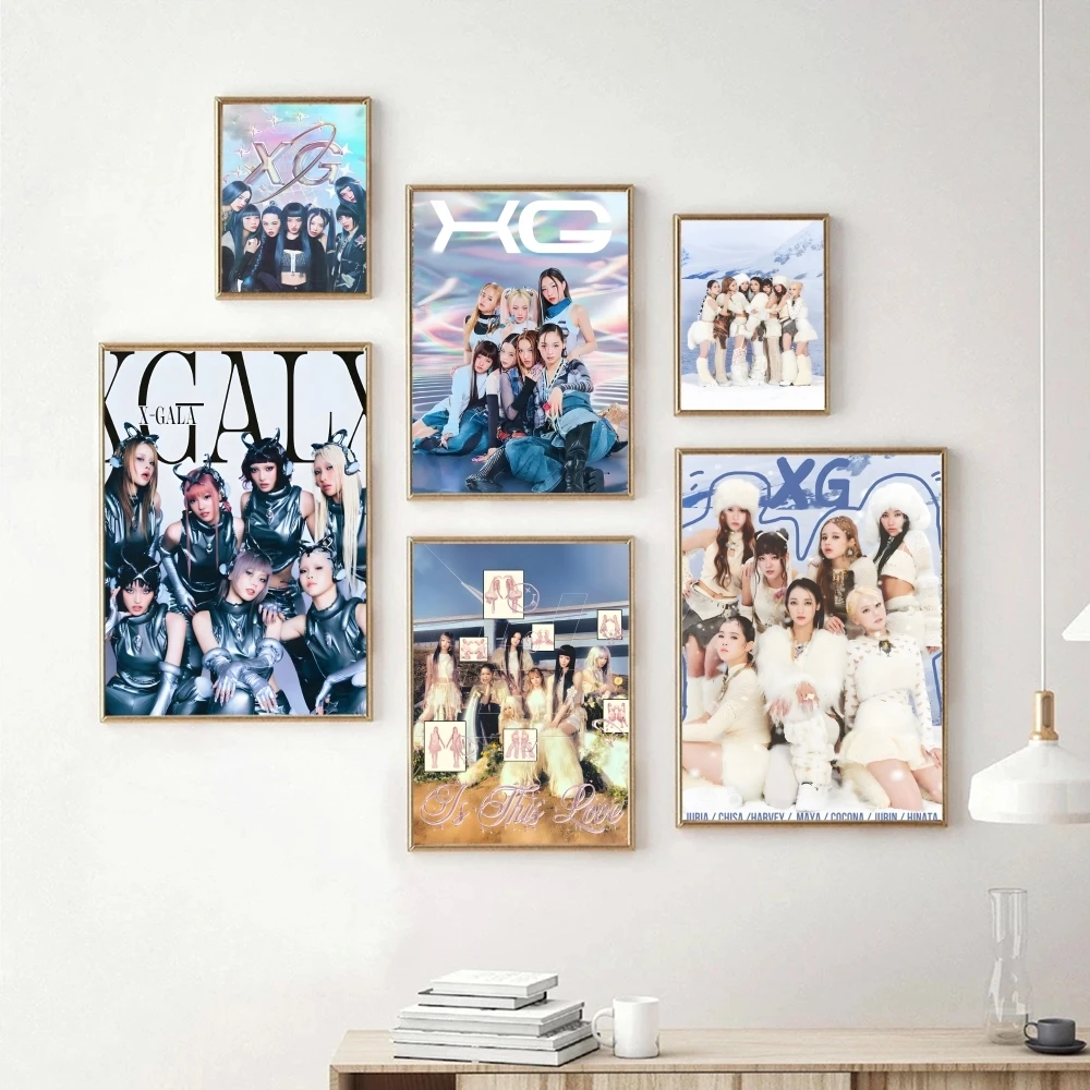 Popular Kpop Band X-XG Poster Premium Crease Waterproof Aesthetic Wall Art Designed For Living Room Bedroom Home Decoration