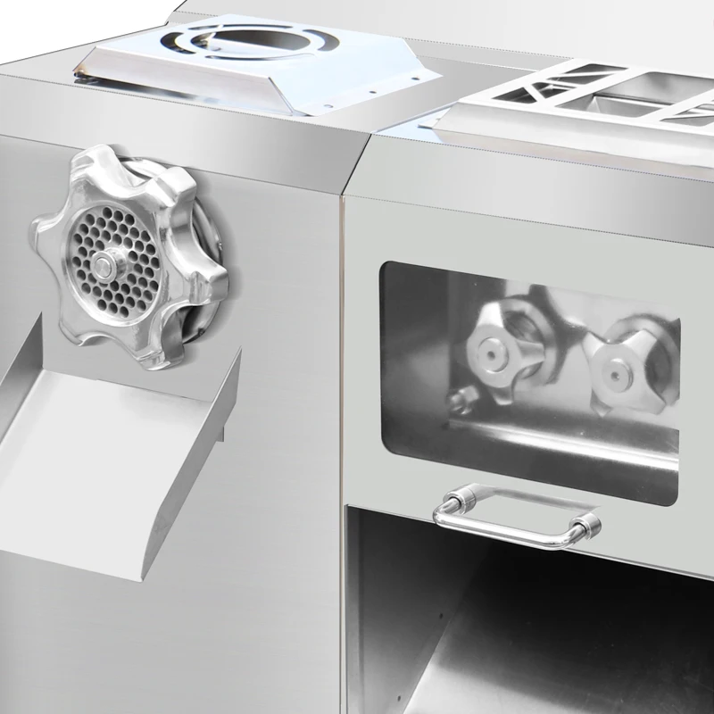 Meat Grinder Commercial Stainless Steel Electric Detachable High-power Minced Meat Slicing Multi-functional Meat Sausage Machine