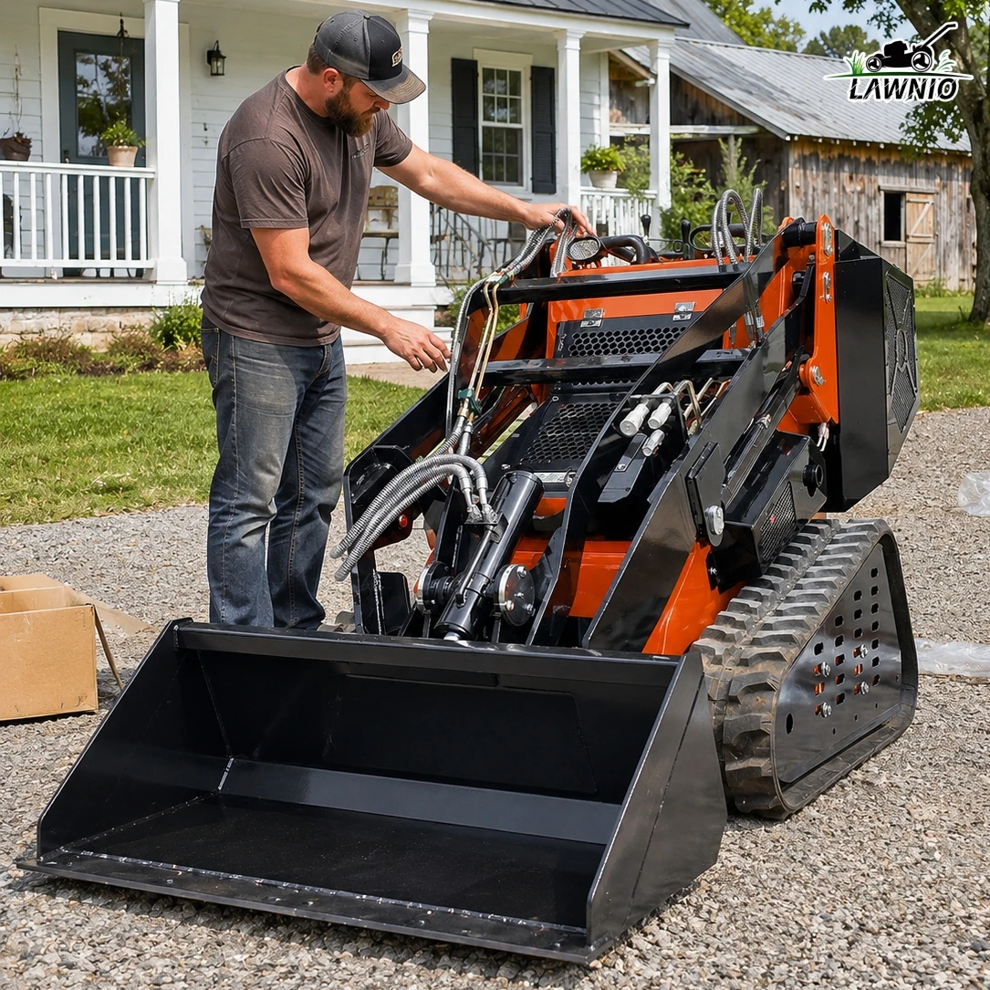 Color Customization Skid Steer Loader  Optional Twin-Cylinder Engine Flexible Operation for Landscaping Mini Loader