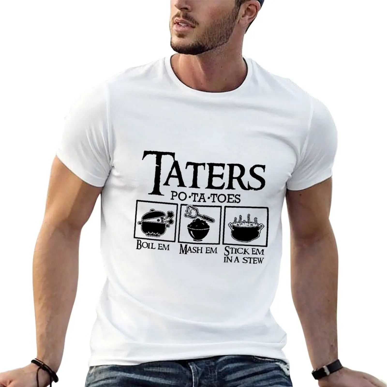 Taters T-Shirt custom t shirt Man t-shirt luxury clothes men
