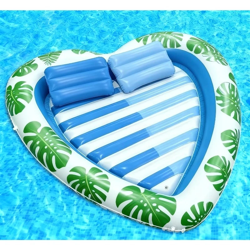 

Heart Shaped Inflatable Water With Pillow Soft Cushion For Adult Water Relaxation