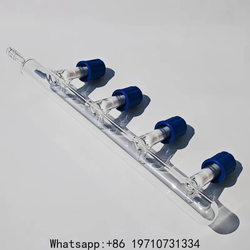 High vacuum valve joint door single row pipe gas distributor, interchange high vacuum valve replacement gas pipeline