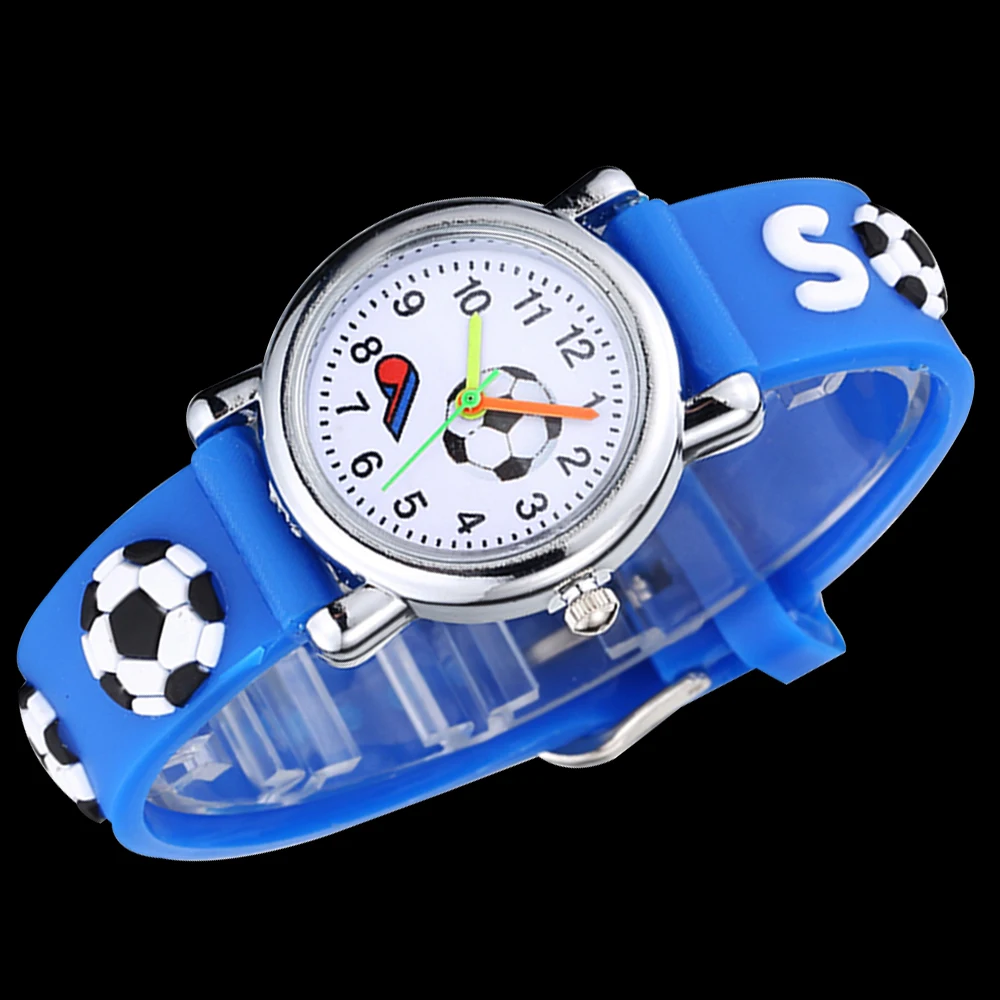 Reloj de pulsera de silicona para niños, cronógrafo de cuarzo, analógico, creativo, deportivo, de fútbol, para estudiantes, 2023