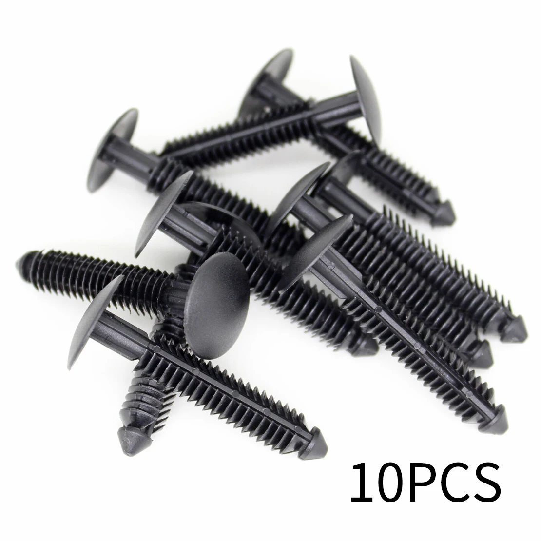 10Pcs Car Black Rocker Molding Clip Retainer Fastener Fit for Ford Mustang 2005 2006 2007 2008 2009 2010 2011 2012 W710532-S300