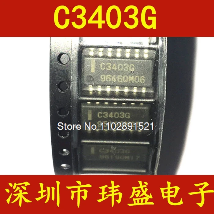 (10 قطعة/الوحدة) C3403G UPC3403G SOP-14 IC #1