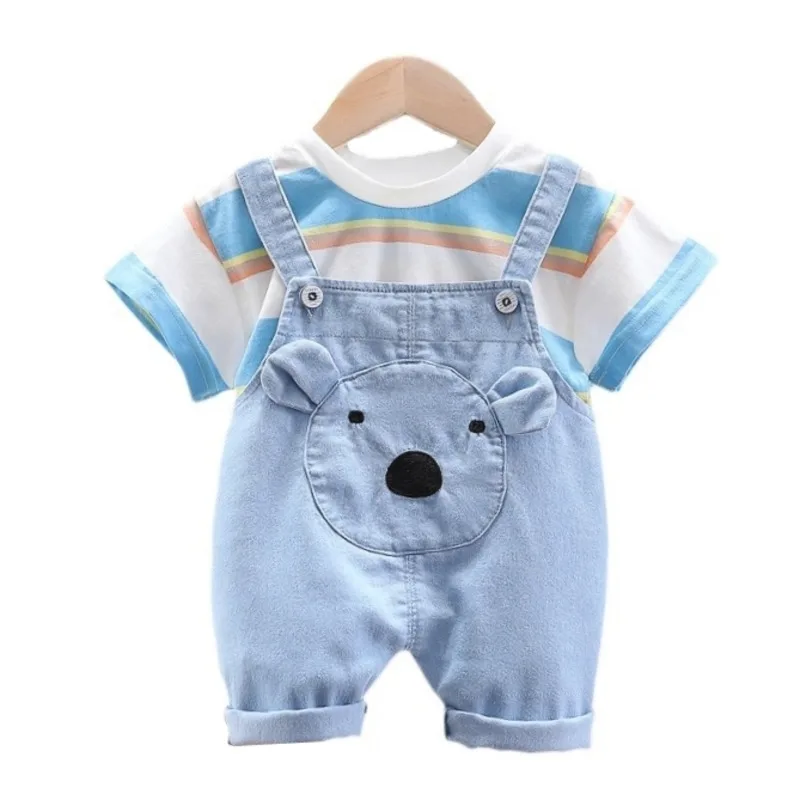 

New Summer Baby Clothes Suit Children Boys Casual T-Shirt Shorts 2Pcs/Sets Toddler Girls Clothing Infant Costume Kids Tracksuits