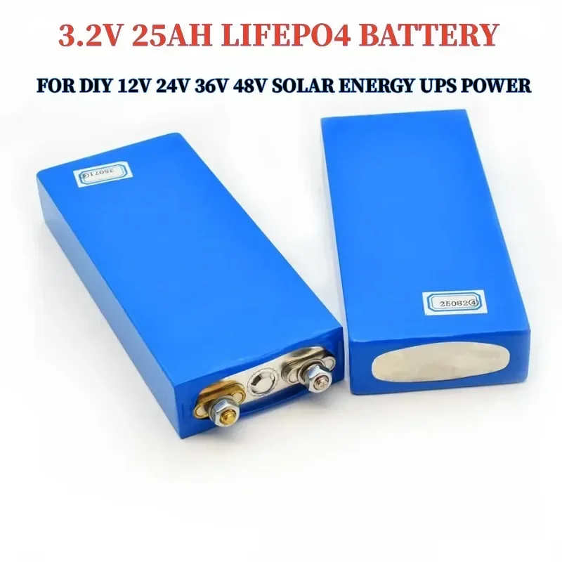 

3.2V 25Ah LiFePO4 battery cell 25000mAh Lithium iron phosphate deep cycles for Diy 12V 24V 36V 48V solar energy UPS power