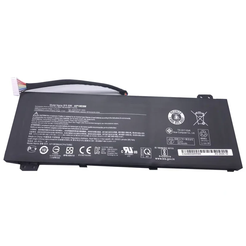 Оптовая продажа, новый Аккумулятор для ноутбука AP18E8M для Acer Nitro 5 AN515-54 ConceptD CN515 Predator Helios 300 PH315-52 5-43-r4c3