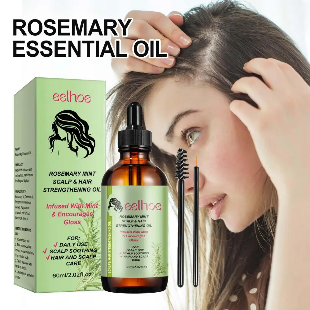 Rosemary Hair Essential Oil Hair Nourishing Oil Rosemary Essential Oil for Hair Growth Scalp Nourishment Loss Treatment