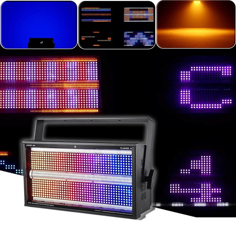 

Новый светодиодный стробоскоп RGB мощностью 400 Вт DMX 88 с индивидуальными контрольными зонами, трехсторонний стробоскоп с управлением по 30 зонми для DJ Disco Wedding Bar