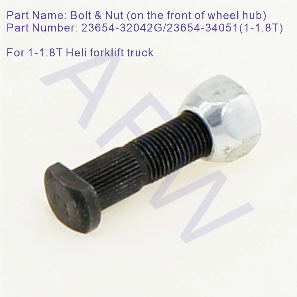 23654-32042G/23654-34051,Bolt & Nut ,For 1-1.8T Heli forklift truck