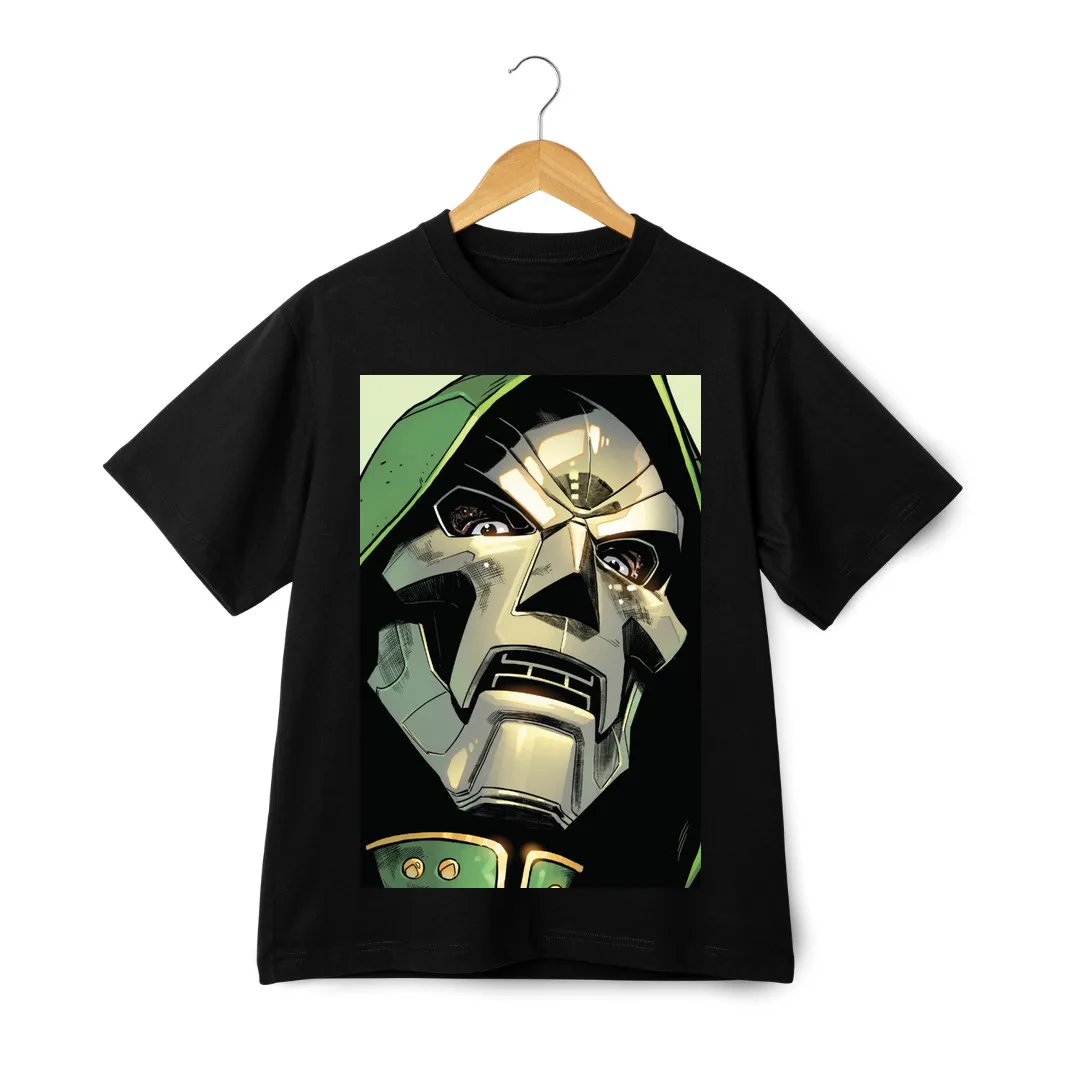 تي شيرت جرافيك للجنسين من Doctor Doom Marvel تي شيرت فني شرير كوميدي وصل حديثًا 100% قطن برقبة دائرية وأكمام قصيرة للجنسين تي شيرت فضفاض #1