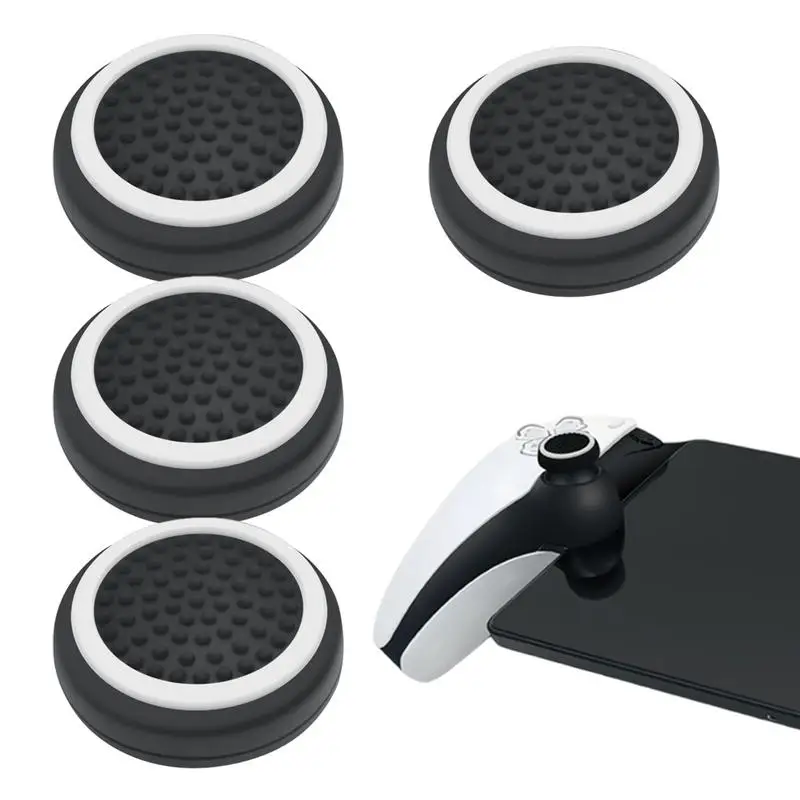 4Pcs Rocker Caps For PlayStationPortal Anti-Skid Silicone Joystick Analog Cover For PSPortal Handheld Accessories Thumb Caps