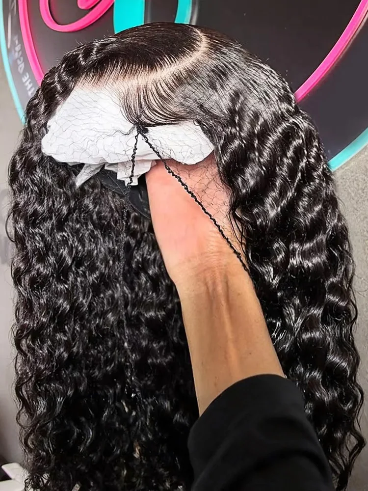 

30 36 40 Inch Water Wave Lace Front Wig for Black Women Remy Loose Deep Wave Curly Wigs Human Hair 13x4 13x6 Hd Lace Frontal Wig