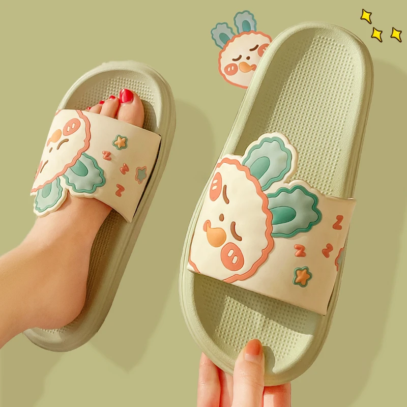 Casual Platform Slippers Women Home Fashion Cartoon Designer Shoes Girls Flats Cute Summer Beach Slipper Elegant Indoor Footwear