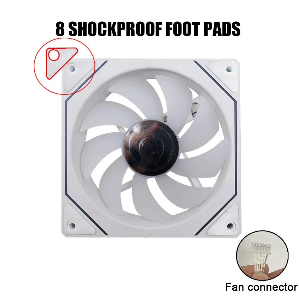 Manmu Gaming 120mm Computer Rgb Cooling Cooler Fan 12v Fan Rgb Led Cooling Pc Pc Case Fan
