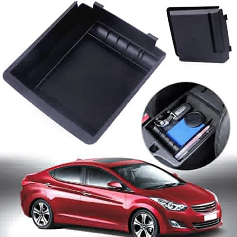 Car Center Console Storage Holder Armrest Box Tray Pallet Container for Hyundai Elantra (MD) 2011 2012 2013 2014 2015