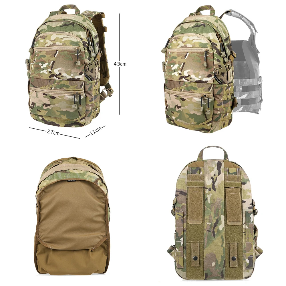 Tactical  AVS 1000 Pack Multi-purpose Modular Backpack with Tank Top Attack Backboard Bag
