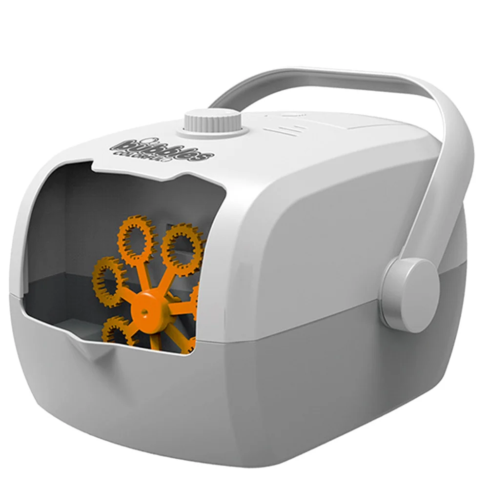 1pc Machine Automatic Electric Maker Portable For Wedding Party Kids Gift Continuous Streams White Grey Children Bubble Machine