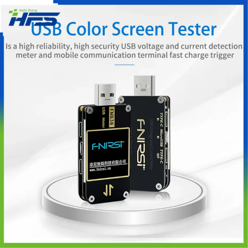 

FNB38 Current and Voltage Meter Tester USB QC4+ PD3.0 2.0 PPS Fast Charging Protocol Capacity Test for U96