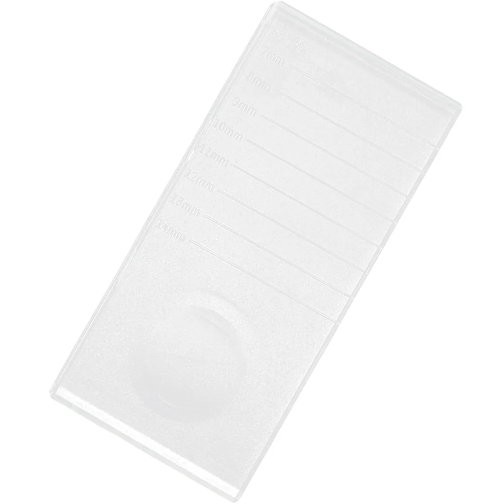 

Premium Crystal Eyelash Pallet Pad for Lash Extensions 25Mm Lashes Reusable Grafting Platform with Accurate Scale Design