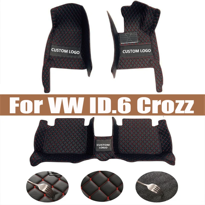 

Car Floor Mats For VW VW ID.6 Crozz 2021 Custom Auto Foot Pads Automobile Carpet Cover Interior Accessories