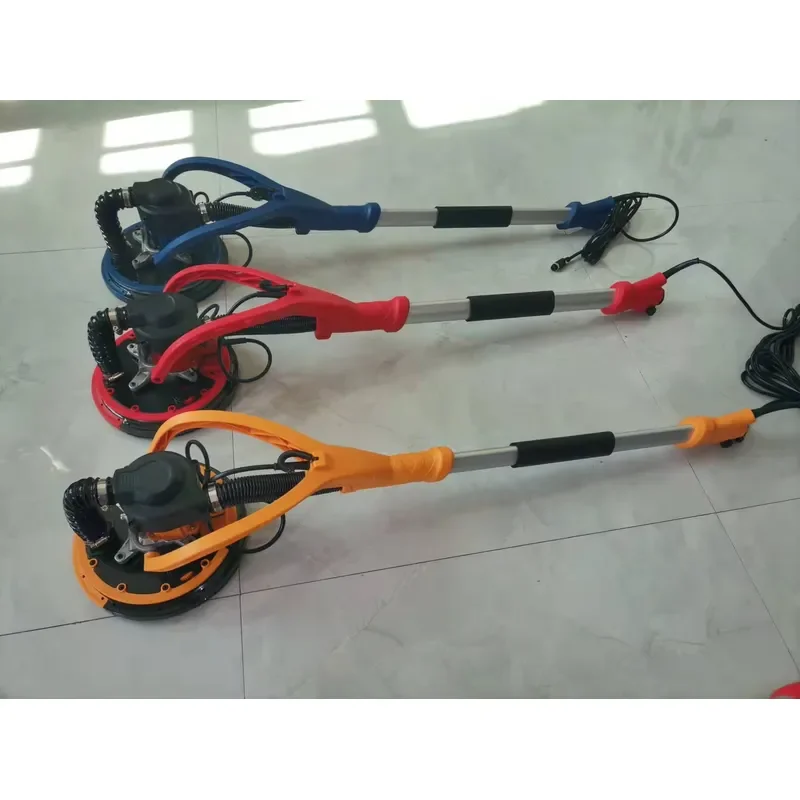 Brushless electric drywall grinder 850W with vacuum dust collector, adjustable speed 225mm grinding disc, super coarse sand