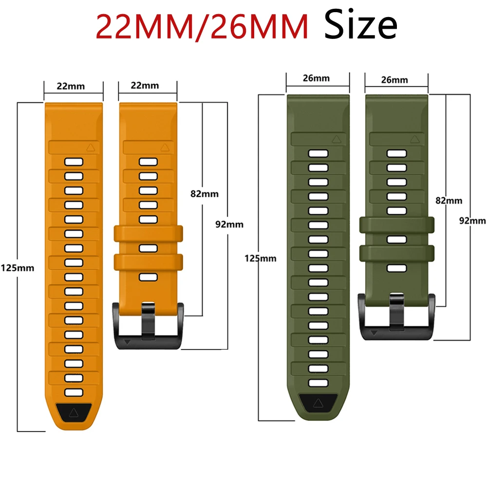 22 مللي متر 26 مللي متر حزام ل Garmin Fenix 8/7X 7 Pro/6X 6 Pro/5X Plus Smartwatch الفرقة ل Epix Gen 2 47 مللي متر 51 مللي متر سيليكون سوار كوريا