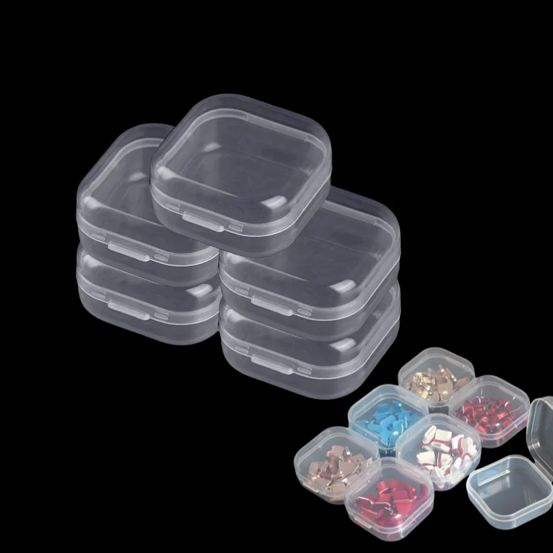 Small Spare parts Organizers,Clear Plastic Storage Cases,Mini Bead,Jewelry,Button,Gems Storage Containers Diamond Painting Boxs