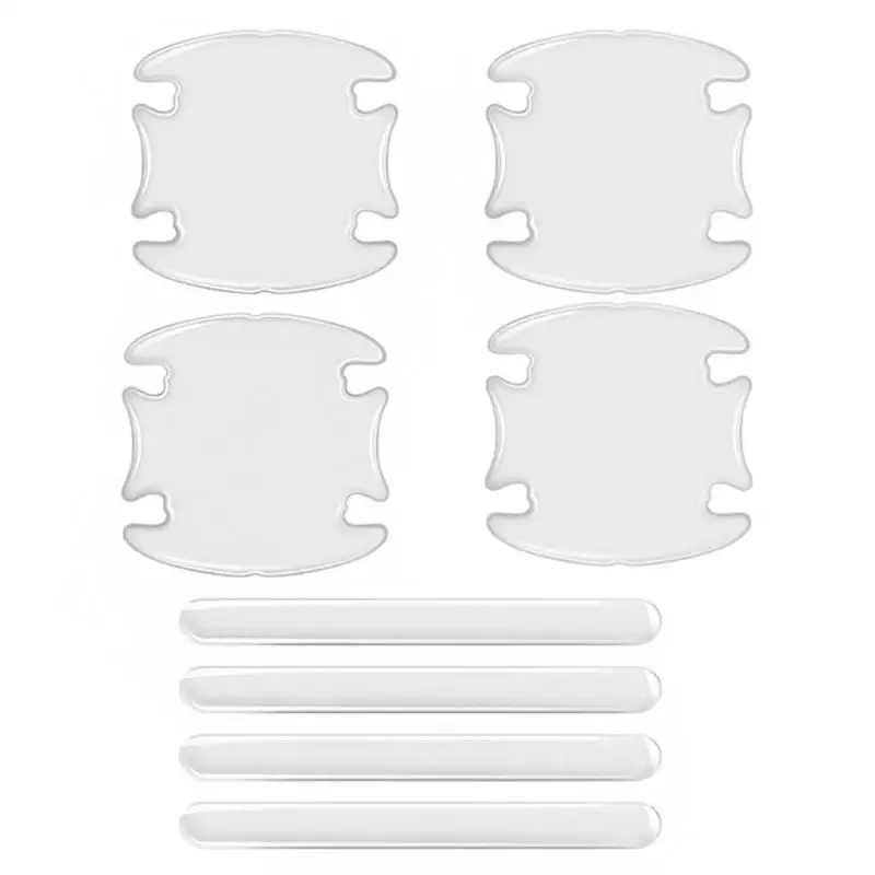 Наклейка на дверь автомобиля, устойчивая к царапинам крышка, защитная пленка для автомобильной ручки, внешний аксессуар, декор автомобиля, наклейки для автомобиля