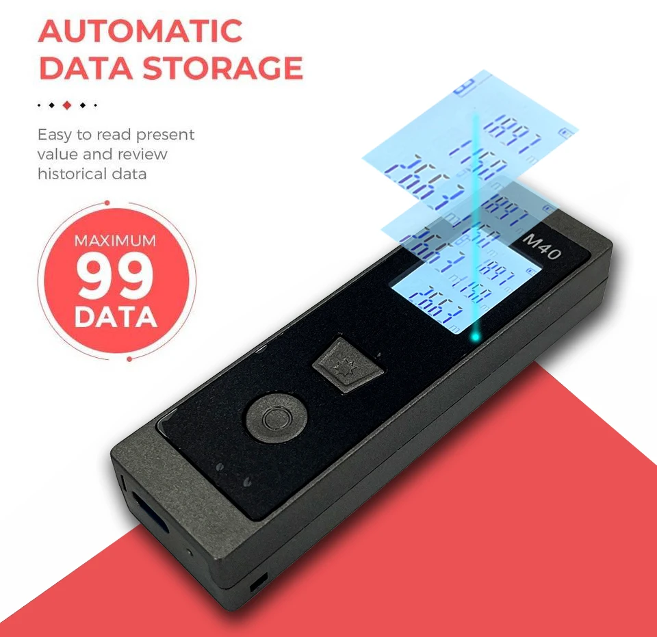 

Heipoe 30 м 40 м мини-лазерный дальномер светодиодный дисплей профессиональный дальномер цифровая рулетка линейка тестовые инструменты