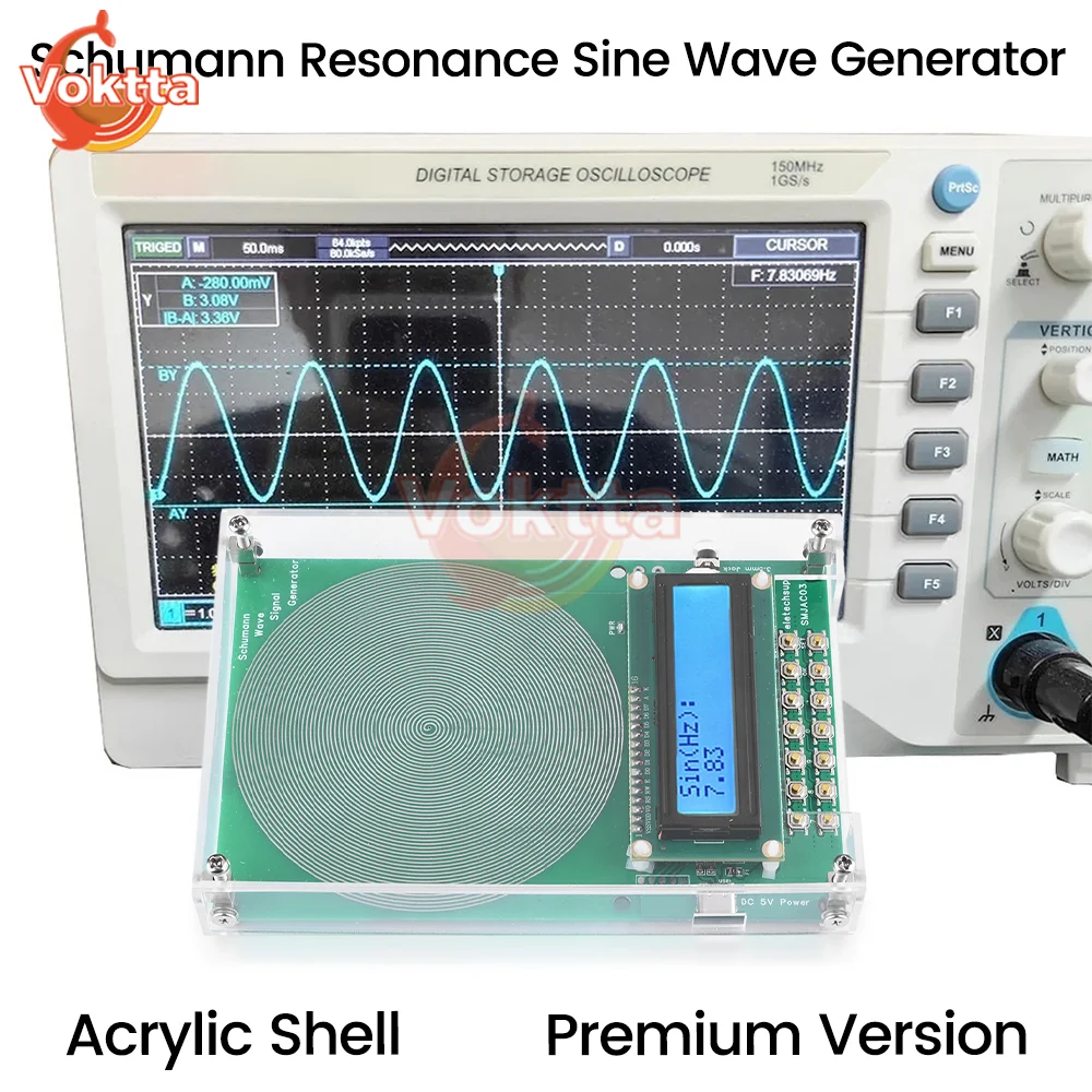 7.83HZ Schumann Wave Generator Natural Bio-Healing Ultra-low Frequency Pulse Generator 3.5MM Audio Resonator Vibration Speaker