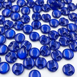 50 pcs 12 mm Dark Blue Cat's Eye button craft/sewing/baby lot mix PT82