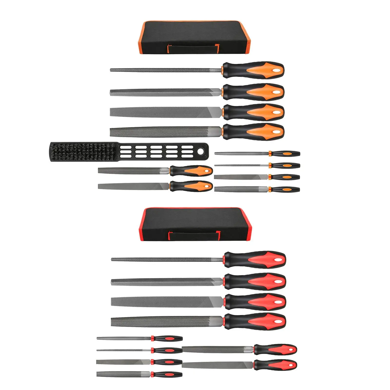 Professional File Set Precision Flat/Triangle/Half-Round/Round File Hand Tools for