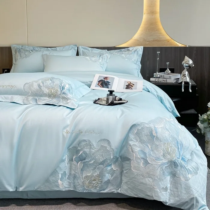 فاخر خفيف، عالي الجودة، شينجيانغ، سرير قطني قطيفة، طقم مكون من أربع قطع، قطن. #4