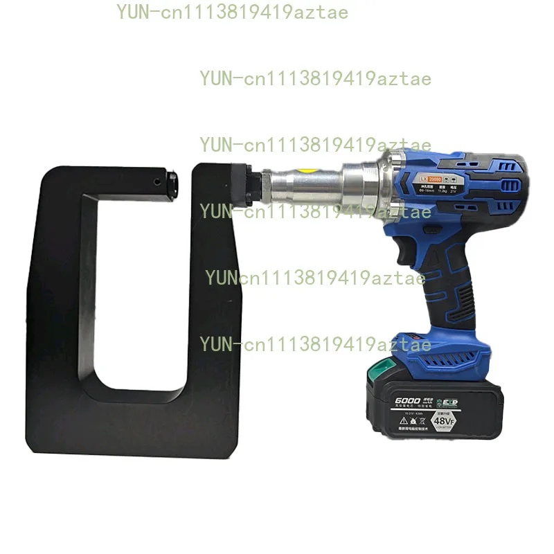New LX-20080 Hydraulic Punching Machine 200mm Throat Depth For Angle Iron Channel Steel