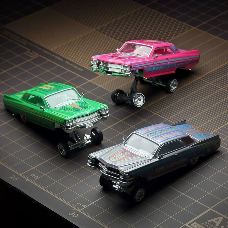 97M 1:64 Scale 1964 DeVille Lowrider Alloy Simulation Car Model Static Display Collectibles Boy Gift Decoration