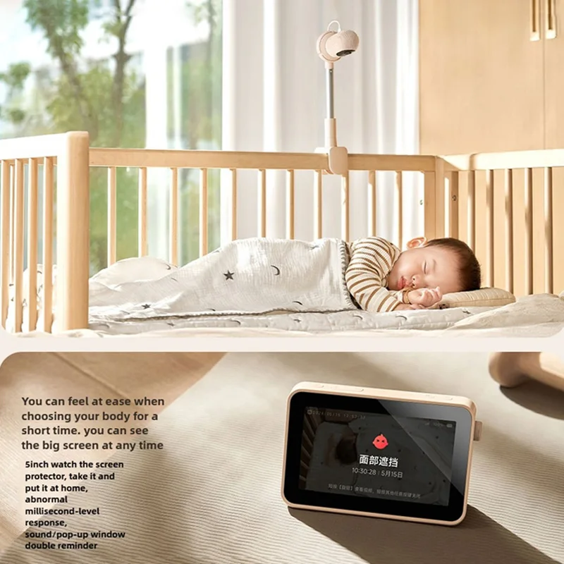 كاميرا Xiaomi الذكية إصدار رعاية الأم والطفل شاشة مراقبة البكاء والسعال للرضع اتصال داخلي في الوقت الحقيقي للعناية بالطفل