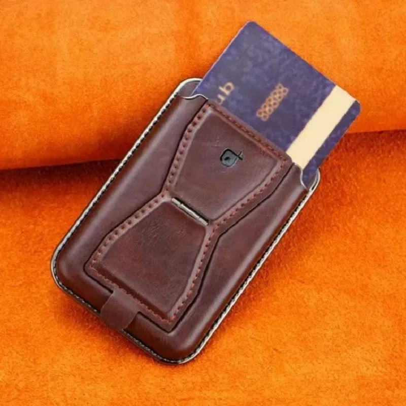 حامل بطاقة عالمي محفظة جلدية مغناطيسية لهاتف سامسونج جالاكسي S25 Ultra S25Edge S24 Plus ملحقات دعامة حامل #2